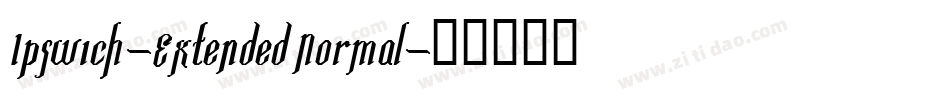Ipswich-Extended Normal字体转换